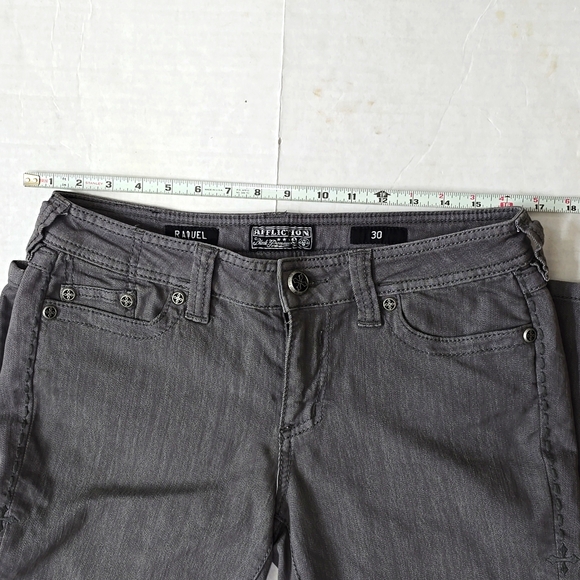 Affliction-Raquel- Size 30 Jean's from the black Premium line- Fluer Gray - Picture 9 of 12
